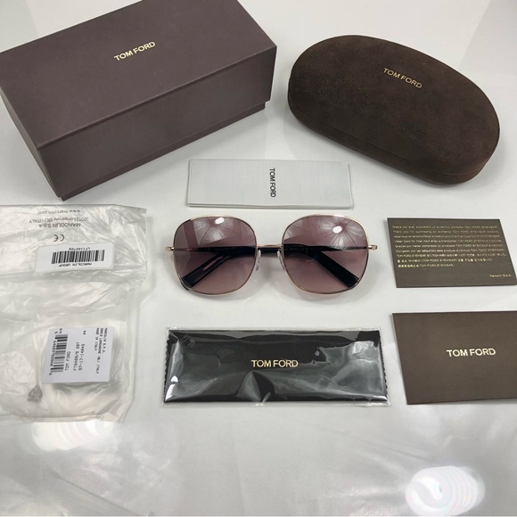 New TOM FORD Georgina Rounded Square Sunglasses - Picture 2 of 16